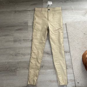 Zara coated legging